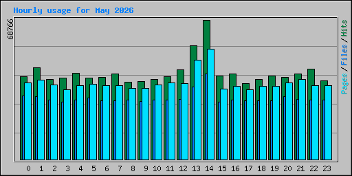 Hourly usage for May 2026